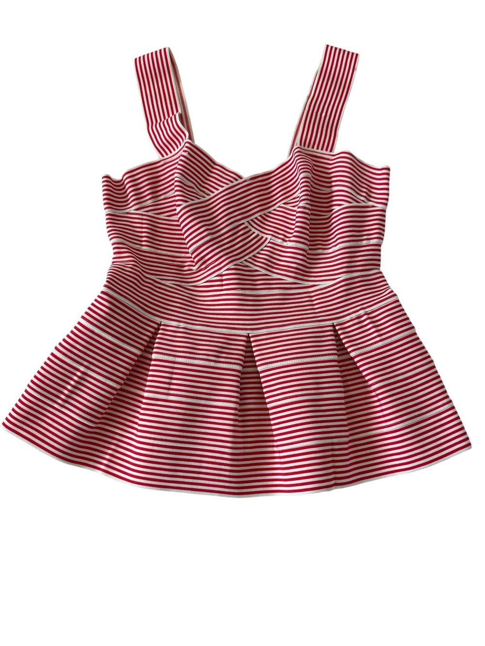 Anthropologie HD in Paris Striped Peplum Top - Picture 4 of 9